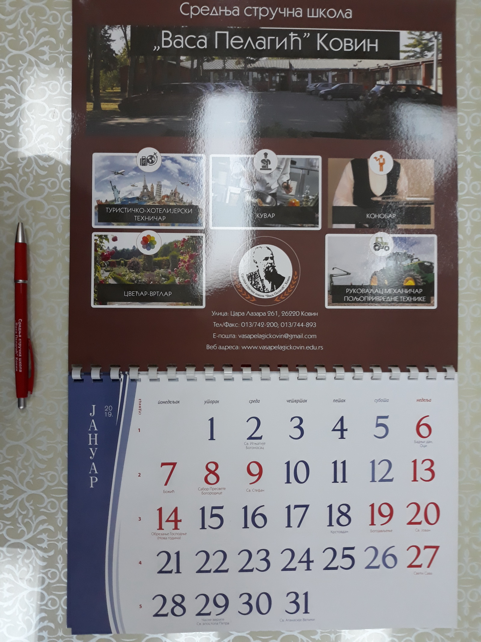 kalendar hemijska